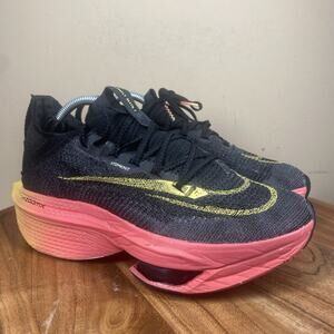 Nike Air Zoom AlphaFly NEXT% 2 Black Sea Coral Womens Size 9 Running Shoes